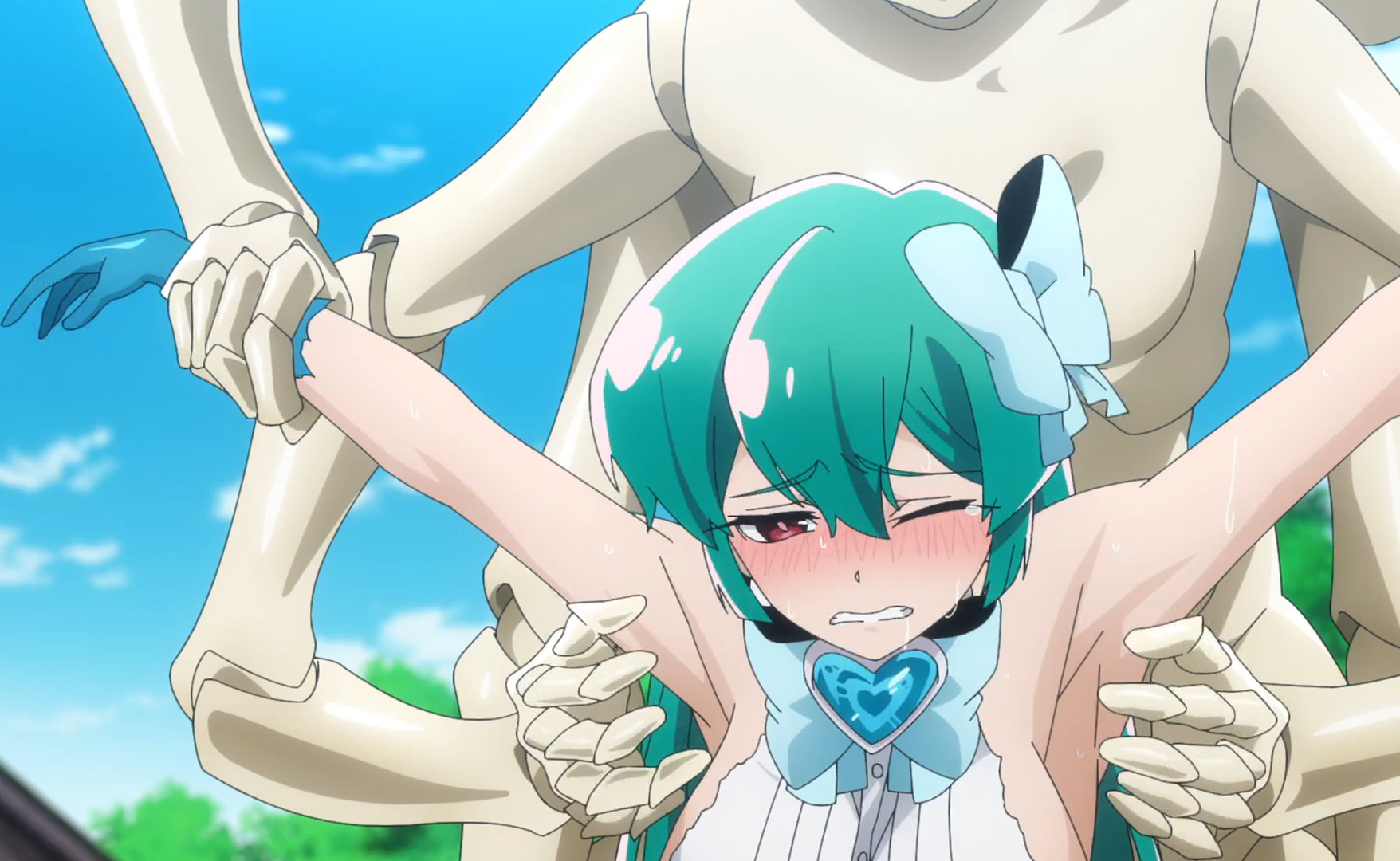 魔法少女にあこがれて 第1話 小野中彰大 一般アニメ エロ 乳首 アヘ顔 くすぐり スパンキング 尻叩き 触手 異種姦 拘束 レズ 女子校生